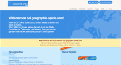 Desktop Screenshot of geographie-spiele.com
