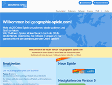Tablet Screenshot of geographie-spiele.com